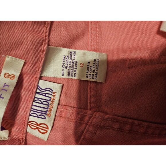 Vintage 90s  Bill Blass High Rise Womens Jeans Stretch Pink Size 12x30 - Picture 8 of 8